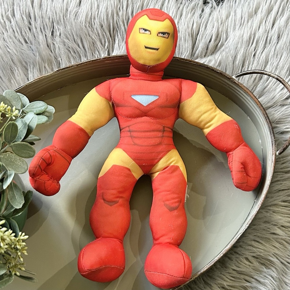 Marvel Kids Avengers Super Hero Squad 2013 Iron Man Plush Doll 12" Stuffed Toy